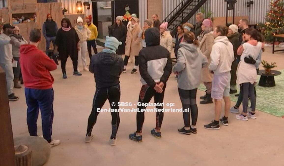 De deelnemers doen een oudjaar loop in een jaar van je leven